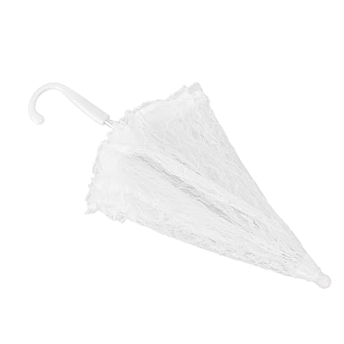 KIMISS Paraguas de Encaje para Novia, Paraguas Bordado Decorativo para Bodas y Actuaciones de Danza