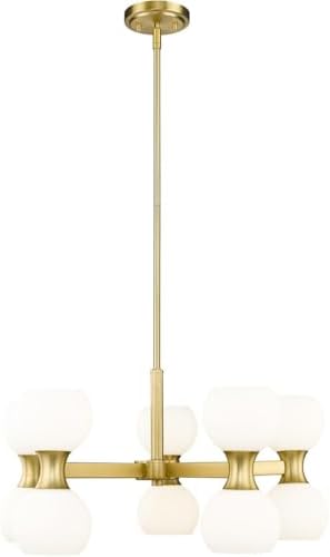 Z-Lite 494-10MGLD Artemis Chandelier, 10-Light 600 Total Watts, Modern Gold