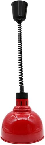 Lampe suspendue télescopique rouge pour buffet et restaurant - 2