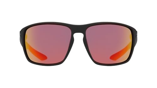 Nike Mens Sunglasses NIKE PREMIER ZONE - Matte Black/Red Mirror with Red Mirror Lens