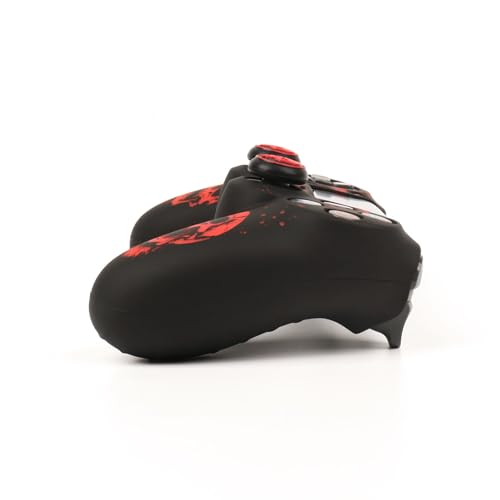 Image of RALAN Skull HeadDesign Controller Skin Cover with 2 Thumb Grips Compatible with PS4 /Playstation 4 Slim /Pro Controller