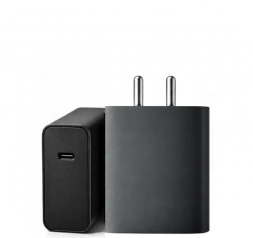 Image of 125W TurboPower Power Adapter Compatible for Motorola Edge 60 Pro, Fusion,Edge 50 Fusion,Edge 50 /Moto G45 /G54 /Moto E40 /G35Ultra /50 Pro /Razr 50 Ultra-125 W, Black | BIS Certified