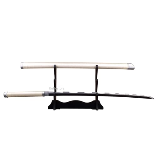 Image of Offo Demon Slayer Inosuke Wooden Katana | 100CM Life-Size Anime Sword | Wooden Replica for Cosplay, Martial Arts, Home Decor & Gifts | Ideal for Anime Fans, Kids & Collectors