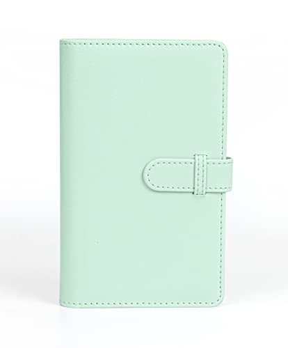 Image of 108 Pockets Mini Film Photo Album Book for 3x2 inch Fujiflim Instax Mini Evo Hybrid 7s 8 25 50s 90 / Pringo 231 / Instax SP-1 / Polaroid PIC-300P / Z2300 Films (Mint Green)