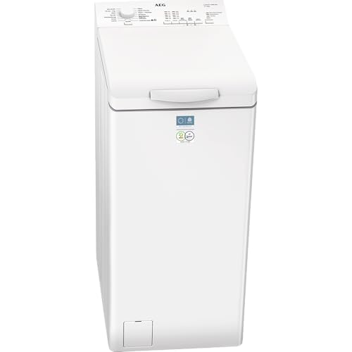 AEG Lavadora de Carga Superior 6 kg, LTA5N6230E, Serie 5000 AutoSense, 1200 rpm Motor Inverter, Certificado WoolMark Blue, Técnología AirFlow, Inicio Diferido, TimeSave, Blanco