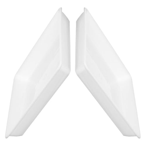 Lurrose Soucoupes Carrées en Plastique pour Pots de Fleurs Lot de 2, Bac de Récupération d'eau 32 CM, Adaptées la Culture Extérieure et Entretien Réduit,...
