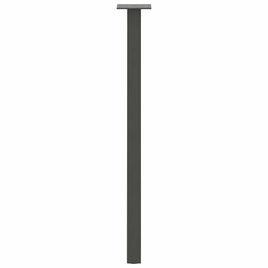 4 gambe per tavolo consolle, colore antracite, 72 cm, in acciaio, per telaio del tavolo, fai da te, stabili, moderne, adatte per tavolo da pranzo, tavolino da caffè, ufficio, legno, metallo