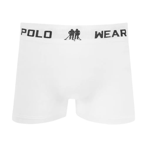 Polo Wear, Kit 5 Cueca Boxer Polo Wear Microfibra Sortido + 3 Meias M12 Tamanho:GG;Cor:Sortido