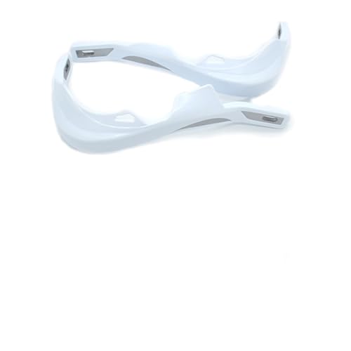 Protège mains moto guidon tout terrain blanc pour pit bike 28mm