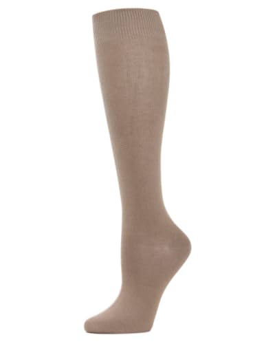 Image of MeMoi Solid Knit Knee High Socks for Women, Breathable and Comfortable Knee Highs
