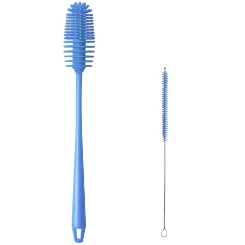 Image of 2 in1 Water Bottle Brush with Straw Brush, Cleaning Brush Set