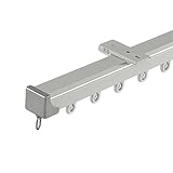4. AMPIA GAMMA DI APPLICAZIONI: Perfetto divisorio per ambienti; il nostro sistema di binari per tende può essere installato facilmente in qualsiasi spazio. Il set di binari per tende scorrevoli è perfetto per soggiorno, doccia, camera da letto, controsoffitto, finestra a bovindo, camper, privacy, hotel, ospedale, aule, cubicoli o ovunque tu voglia. I nostri binari per tende con montaggio a soffitto o a parete soddisferanno il look dei tuoi sogni.