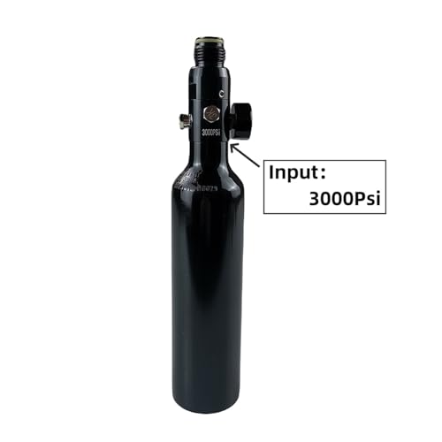 13ci Aluminum Paintball Tank 3000psi hpa Tank PCP Paintball Air Tank with 3000psi Input 800psi Output 5/8-18UNF Inlet and G1/2-14 Outlet Thread Paintball Regulator - Thumbnail 4