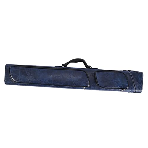 kowaku Billiard Pool Cue Stick Case Snooker Cue Storage Pouch 1/2 Snooker Billiard Cue Case Carrier Portable Lightweight Protector, Blue