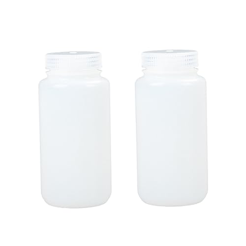 iplusmile 2pièces Lot De Bouteilles Vides Plastique Pehd De Contenants Eau Rechargeables Pour Lotion Nettoyage Maison Et Cuisine Blanc
