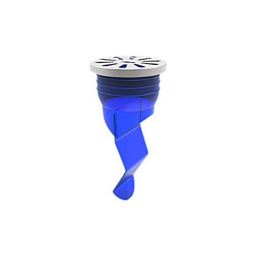 HANSHILIUJIA The Floor Drain, Drain Backflow Preventer, Sewer Silicone Shower Room Floor Drains, Water Leakage Preventer, One-Way Drainage Valve Sewer Filter Odor Stink Stopper (Blue)