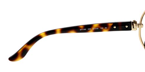 Salvatore Ferragamo SF719S 238 Womens Havana/Gold 52 mm Sunglasses