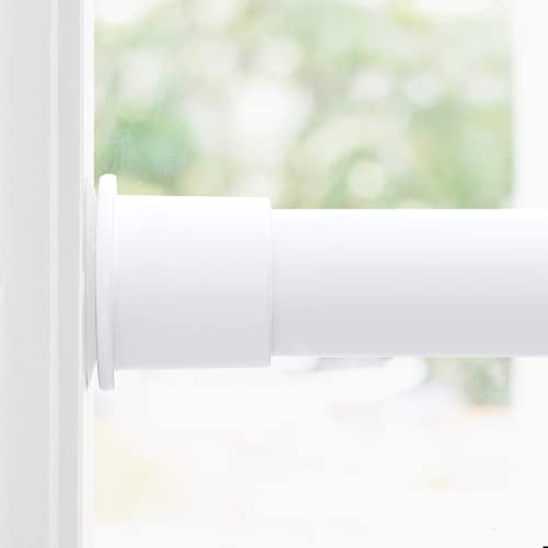 NICETOWN Closet Tension Curtain Rod Without Drilling for Bedroom Door, Rust Free and Non-Fall Down Doorway Room Divider Curtain Rod for Cupboard, Wind