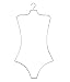 NAHANCO BFWC12 Ladies Wire Swimwear Body Hanger, Chrome (Pack of 12)