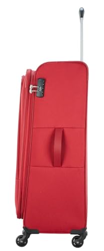 Image of Skybags Polyester Converge Plus 4 Wheel Exp Str Medium Size (H) 5 Years International Warranty Soft Spinner Wheel Trolley Bag (79 Cm, Red)