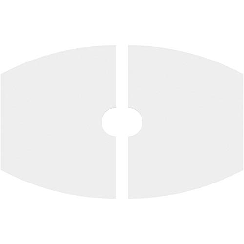 Image of Ekena Millwork CMP32X21KY2-04000 Kailey Architectural Grade PVC Contemporary, Two Piece Urethane Ceiling Medallions 32 inchW x 21 3 /8 inchH x 4 inchID x 17 1 /4 inchC x 1 inchP
