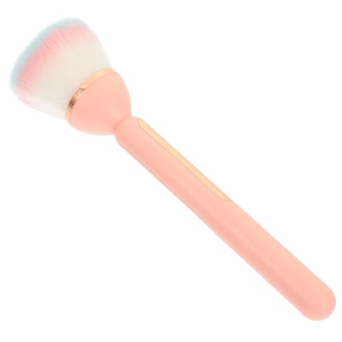 VALICLUD Brocha para Polvos de Maquillaje Portátil Pequeña Rosa, Cepillo Multifunción para Polvos Sueltos y Uñas, Herramienta Ligera y Cómoda para Limpieza y Aplicación Diaria