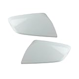 Arkdeffon 2PCS Rear View Side Mirror Cover Door Side Mirror Cover Cap Compatible with Chevy Impala 2014 2015 2016 2017 2018 2019 2020 22997386 22997385 (Pearly White)