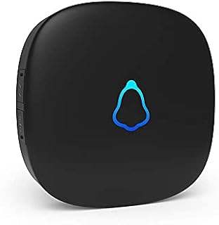 Wireless Doorbell Receiver, Plug in doorbell Receiver Spare Accessories Replacement for SECRUI Doorbell Kit IP55 Waterproof Operated at 1000ft Range with 5 Level Volume, 32 Chimes - Black