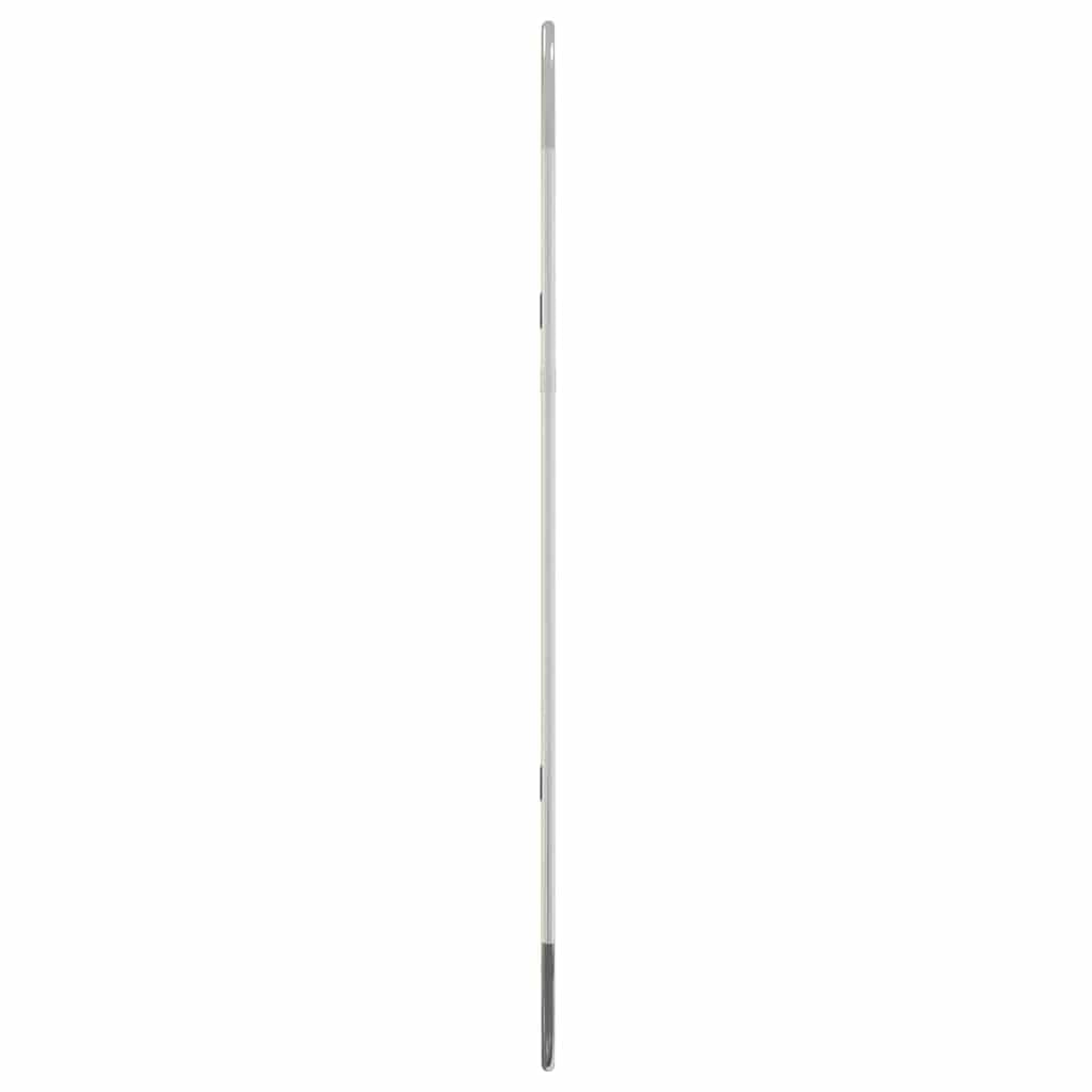 Espejo de pared ovalado, plata, 70 x 30 cm, vidrio transparente con marco de PVC resistente, diseño moderno para baño, pasillo, área de maquillaje y dormitorio, espejo montado en la pared