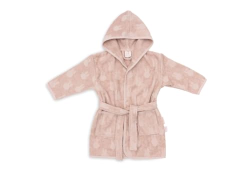 Peignoir éponge Miffy Jollein idée cadeau naissance fille rose jacquard
