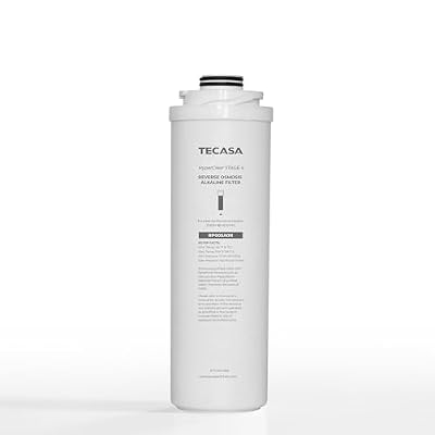 TECASA Alkaline Remineralization & pH Inline Water Filter, Replacement for TECASA Under Sink Tankless Reverse Osmosis System, 1-year Lifetime