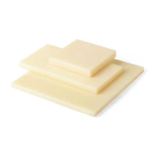 100mm×100mm ベージュ ABSプラスチックシート 帯電防止 難燃性 板厚12mm-40mm DIY製造 工業用模型加工用(30MM)