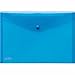 Produktbild FolderSys 10 x Dokumentenmappe A4 PP Druckknopf blau transparent