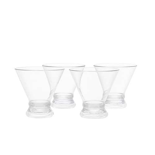 Shop Human Unbreakable Tritan Martini Glasses Set of 4 – 10oz Stemless BPA-Free