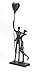 SENNESY Handcrafted Iron Sculpture - Romantic Gift for Weddings and Anniversaries - Gift for Him and Her (Style 3)
