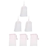 MAJORMENCH 6pcs Soap Foaming Pouch Face Cleansing Foaming Nets Double-Layer Grid Design Pe Material Saving Soap Can Be Hung to Dry with Lanyards for Face Washing