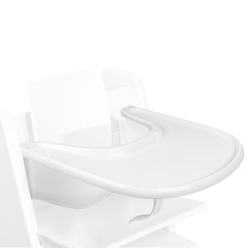 Tray Compatible with Stokke Tripp Trapp Chair High Chair Tray High Chair Accessories for Toddler 6-36 Months (White)