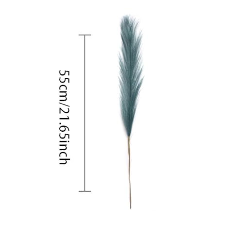 Pampas Grass Artificial Fluffy 55cm Ramo Decoración Café miniatura 5