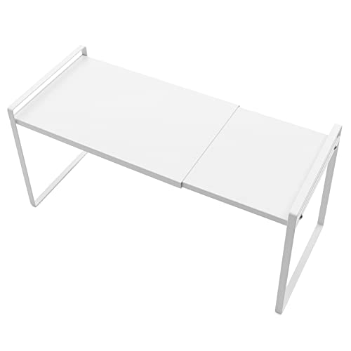 Support de four à micro-ondes blanc extensible pour comptoir moderne