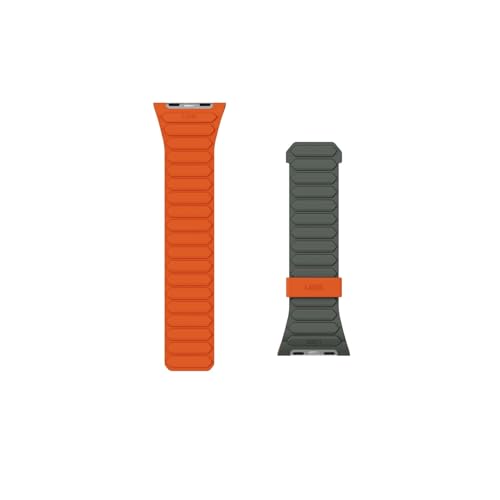 Image of Urban Armor Gear UAG Pathfinder Silicone Double Side Reversible Magnetic Watch Strap Designed for Apple Watch (49mm / 46mm / 45mm / 44mm) (Series 4-11 / Ultra 3 /2 / Ultra /SE / SE2) (Watch NOT Included)