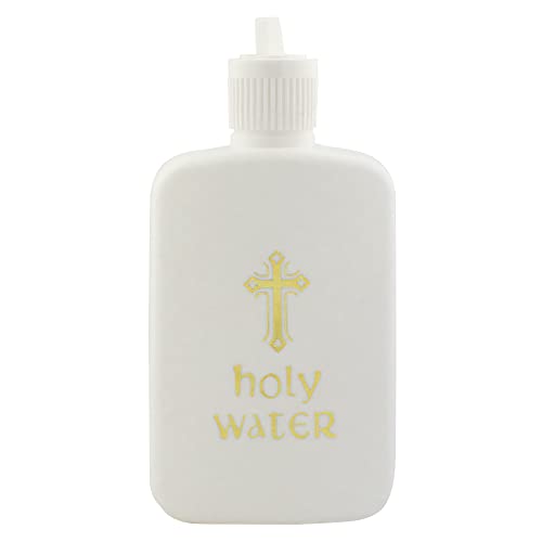 VILLAGE GIFT IMPORTERS Refillable Holy Water Bottles | White with