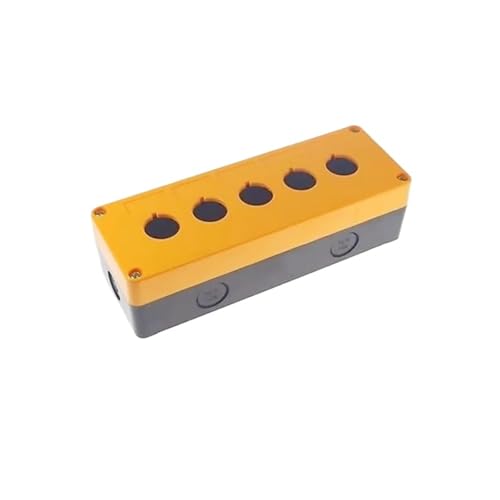 Boîtier en plastique 5 trous pour interrupteur 22mm station de commande 204x73x58mm