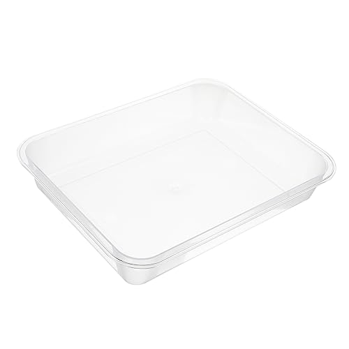 Gatuida 1 Pieza Bandeja de plato frío para contenedor de alimentos pequeño reutilizable servicio organización plato de comida rectangular plato de comida multifunción Acrílico Transparente