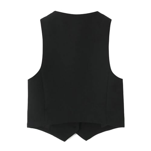 Women Fashion 2 Piece Set V-Neck Single Breasted Tank Tops Wide Leg Pants Female Lady Pants Suit4