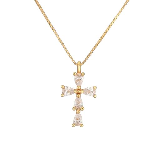 Collier croix argent S925 et acier résistant pour style gothique chic