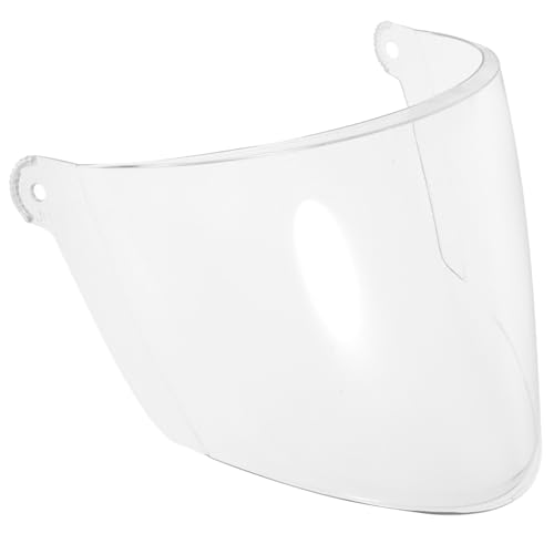 TEMPNAP 交換可能なヘルメットレンズ バイク用風防シールド 透明防風防砂バイザー 大型視界拡大 モーターサイクル用電動自転車ヘルメット