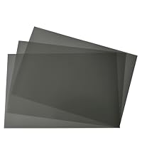 Polarisierte Film-Blätter, 21 x 15 cm, linearer Polarisationsfilter, Nicht klebend, für Bildung, Physik, Fotografie, Beleuchtung, 3 Stück
