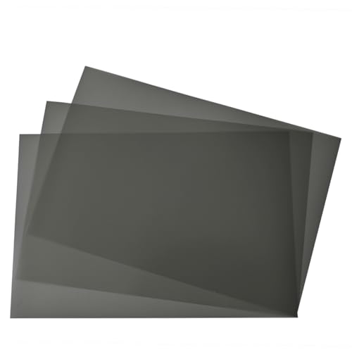 Polarisierte Film-Blätter, 21 x 15 cm, linearer Polarisationsfilter, Nicht klebend, für Bildung, Physik, Fotografie, Beleuchtung, 3 Stück