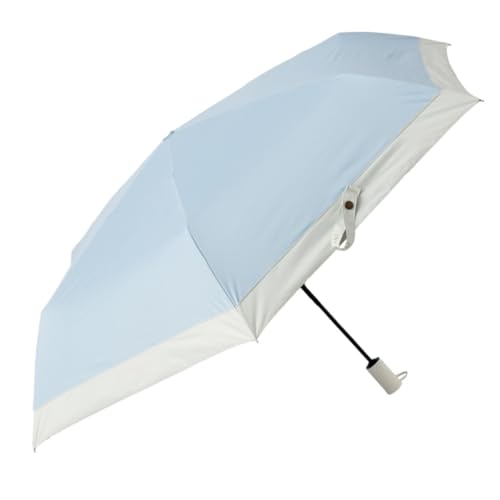 H・A・U バイカラー 自動開閉傘 晴雨兼用 UPF50+ UVカット率99% 10002950 ライトブルー