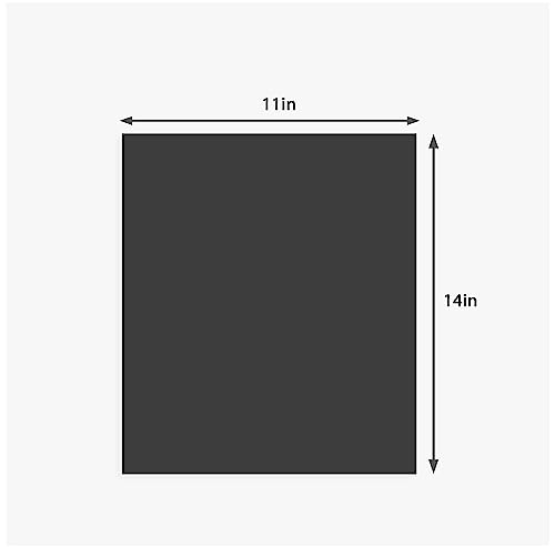 image for Somime 12 Pack Backing Boards Only - 11x14 Uncut Black Mats Matboards,